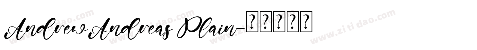 AndrewAndreas Plain字体转换